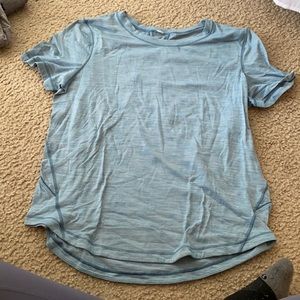 Lulu lemon blue t shirt